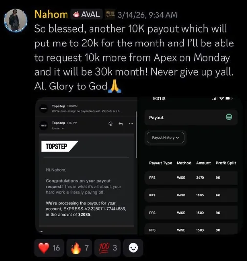 Student testimonial — $10,000 payout